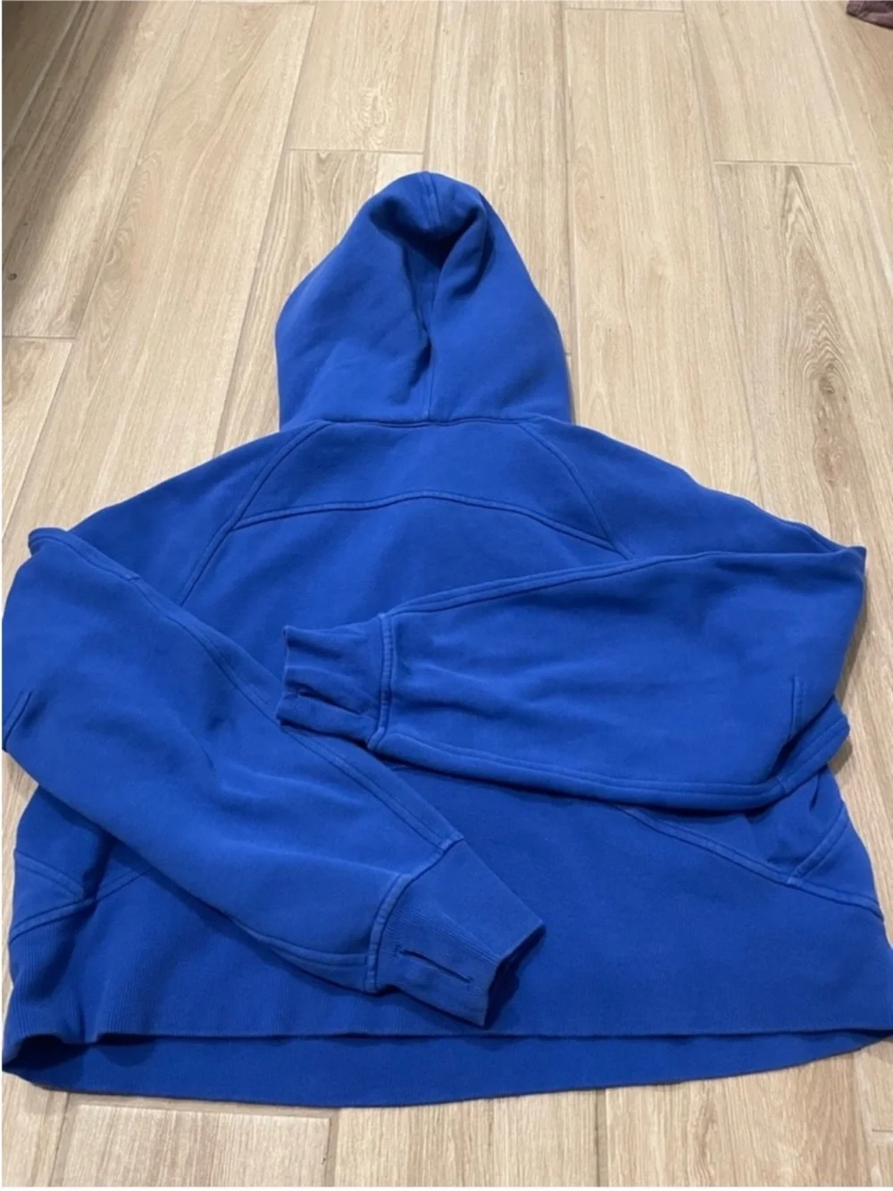 Lululemon Scuba Oversized Half Zip Hoodie Cerulean Blue Sz M/L